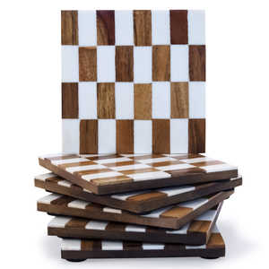 Sous-verres décoratifs en bois de style classique tendance pour la maison hôtel restaurant et décor casa sous-verre en bois pour utilisation caffe - Product Image 4