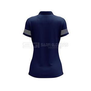 Camiseta Polo de Algodón para Mujer, Ligera, Transpirable, Informal, de Alta Calidad, con Diseño Bordado, Estampado Sólido - Product Image 3