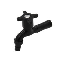 Robinet mural bibcock noir zinc kran air murah robinet double voie