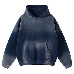 Top Trendy Hombres Tamaño personalizado Sudaderas con capucha desgastadas 100% Algodón Estilo casual Sudaderas con capucha desgastadas - Product Image 6
