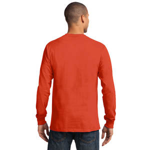 เสื้อยืดคอกลมแขนยาวสำหรับผู้ชายพิมพ์ลายฟิตเนสคอกลมแขนยาวผ้าฝ้าย100% ส่วนตัว - Product Image 2