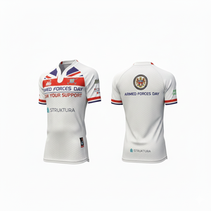 Camiseta de Rugby Deportiva Personalizada de 240 Gramos con Nuevo Diseño de Cuello, Transpirable, de Spandex y Poliéster - Product Image 4