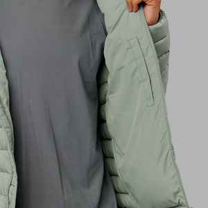 Haute qualité toile tissu hommes décontracté bulle doudoune dernière mode hiver été porter capuche fermeture éclair en gros personnalisé - Product Image 4