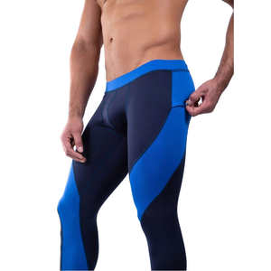 Leggings de sport pour hommes, imprimés, en polyester, à séchage rapide, respirants, résistants à l'eau, élastiques, taille haute - Product Image 1