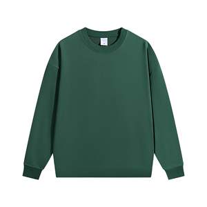 Wholesale Blank Solid Crewneck 100% Cotton Heavyweight Cheap Fleece Pullover Oversized <b>Men's</b> Streetwear <b>Sweatshirt</b> - Product Image 6