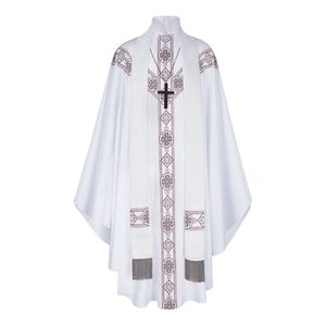 Vestiduras litúrgicas católicas de calidad superior, ropa religiosa bordada de alta calidad, túnicas de sacerdote casulla de Iglesia personalizadas - Product Image 3
