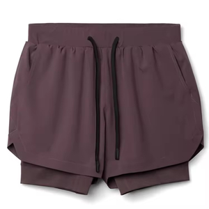 Pantalones Cortos Deportivos de Compresión Personalizados 2 en 1 con Estampado de Diseñador, 100% Algodón, para Gimnasio, Entrenamiento, Deportes, para Hombre, de Doble Capa - Product Image 6