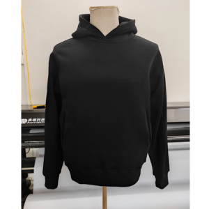 500/400gsm Boxy Sudadera con capucha en blanco para hombres Personalizable de algodón pesado de gran tamaño de lana Sudadera con capucha recortada de invierno 100% Material de algodón - Product Image 6