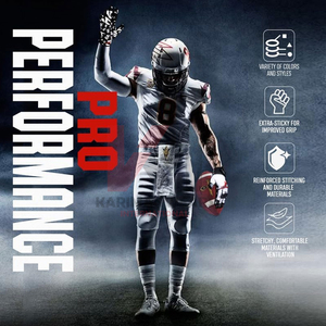 Guantes de Fútbol Americano con Marca Personalizada, Agarre Completo en los Dedos y Dorso Transpirable - Product Image 5