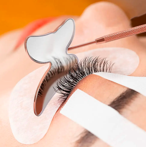 Nouvel arrivage d'outil d'extension de cils en acier inoxydable de couleur unie fait à la main miroir de cils réutilisables de marque privée pour le maquillage en vente - Product Image 6