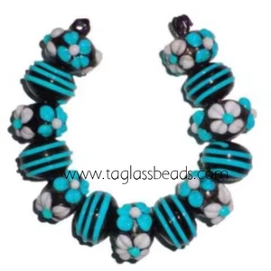 Custom Made Chevron and mixed trade glass <b>bead</b> are some of the most iconic <b>bead</b>. Ideal for Jewellery making beadwork craft india - Product Image 3