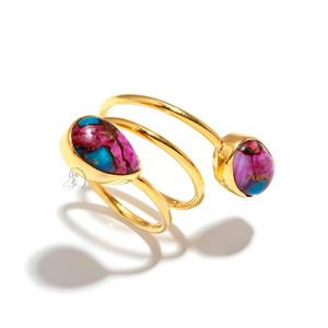 แหวนสุภาพสตรีหอยนางรมสีเงินสเตอร์ลิงทำด้วยมือ925เครื่องประดับชั้นดีเฉพาะบุคคลสำหรับงานแต่งงานขายส่ง - Product Image 2