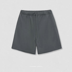 กางเกงขาสั้นผ้าวูลสำหรับผู้ชาย425ก. กางเกงวอร์มกางเกงกีฬาขาสั้นลำลองจัดส่งง่าย - Product Image 3