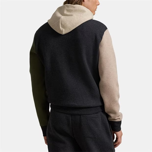 Coupe décontractée sweat à capuche de tous les jours pour hommes sweat à capuche de couleur contrastée sweat à capuche surdimensionné à la mode avec poche pull personnalisé - Product Image 3