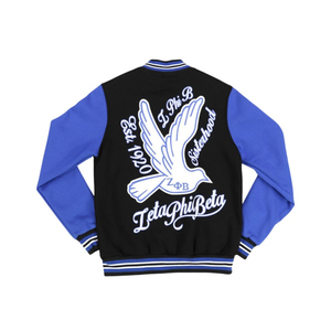 OEM Custom Logo <b>Corduroy</b> Sleeve Chenille Embroidery Vintage Letterman Varsity Style Winter Casual Letterman <b>Jacket</b> for Men - Product Image 2