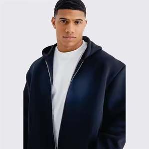 Sudadera con capucha y cremallera para hombre de peso pesado, ropa de calle con estampado personalizado, sudaderas con capucha con cremallera completa térmica de alta calidad de EE. UU. al por mayor para hombres - Product Image 2