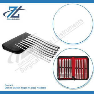 Dilatador uterino Hegar 23mm, 18,5 cm Juego de dilatadores Instrumentos quirúrgicos de acero inoxidable Instrumentos quirúrgicos básicos Pakistán - Product Image 2