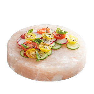 Vente flash Bloc de sel Cristal de sel de roche Plaques naturelles Artisanat Tuiles roses Sel de l'Himalaya Plaque de cuisson avec support en métal 30*20*5cm - Product Image 6