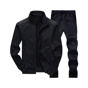 Survêtements pour hommes à col montant avec fermeture éclair, matière ajustable, manches longues, couleur unie / Prix de gros 2026 - Product Image 5