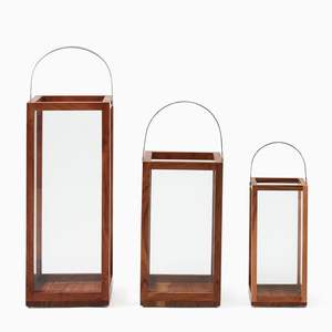 Portavelas de madera de alta calidad hecho a mano diseñador linterna de lujo forma personalizada venta al por mayor lujo nueva linterna de madera - Product Image 3