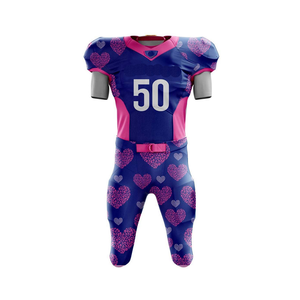 100% uniformes de fútbol americano con logotipo personalizado de alta calidad para ropa unisex, ropa deportiva hecha a medida, kit de fútbol - Product Image 4