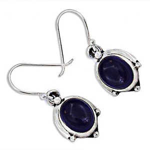 925 Silver Oval Stone <b>Drop</b> <b>Earrings</b> for Women <b>Fashionable</b> Gift Jewelry - Product Image 2