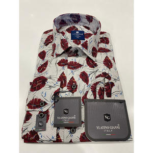 เสื้อเชิ้ตผ้าฝ้ายทรงสลิมฟิตสำหรับผู้ชายแขนยาวใส่สบายระบายอากาศได้ทุกขนาด - Product Image 2