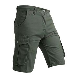 Wholesale Men's Multi-Pocket Cargo <b>Shorts</b> 100% Cotton Solid Casual <b>Tactical</b> Quick Dry Customizable - Product Image 5
