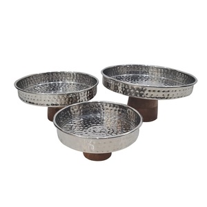 Vajilla de Hotel, decoración para fiestas de boda, soporte para servidor de pasteles, diseño hecho a mano, soporte de pastel de Metal, tapa de mármol - Product Image 5