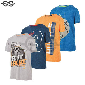 T-shirts personnalisables pour garçons pour les jeunes et les grands enfants Active Athletic Workout Sports Basketball Graphic Short Sleeve Tops - Product Image 1