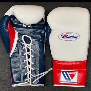 Nouveaux gants de boxe MMA de haute qualité en cuir véritable, logo personnalisé, toutes les couleurs et tailles, évacuation de l'humidité, respirant, à lacets pour le poignet - Product Image 5