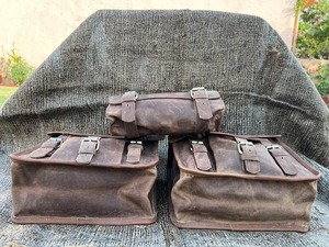 ชุดหนังสามชิ้นสำหรับรถจักรยานยนต์อานจักรยาน - Product Image 4