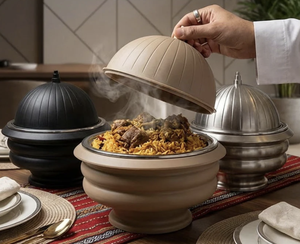 Dernier design moderne : Plat de service en métal poli de qualité supérieure pour buffet, au meilleur prix - Product Image 4