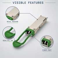 Module émetteur-récepteur optique compact 200G QSFP56, interface fibre, prêt pour rack, emballage OEM personnalisé