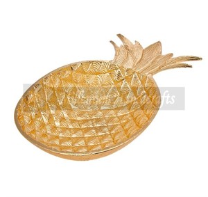 Tazón de Servir Circular de Aluminio Dorado de Lujo, Ligero, Duradero y Resistente al Calor, para el Hogar y Hoteles, de Millenium Handicrafts - Product Image 5