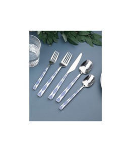 Metal Cutlery Set With Different designs perfect for contemporary lifestyle kitchens apartments restaurants dining <b>spaces</b> usage - Product Image 5
