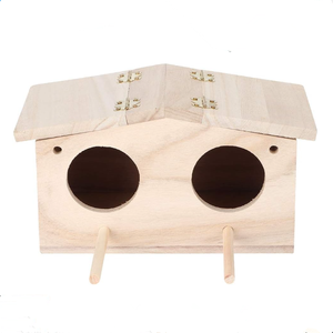 Fabrika Toptan Ahşap Kuş Yuvaları Papağan Üreme Kutuları Kuş Üreme Kafesleri Ahşap Kuş Evleri - Product Image 5