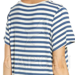 Best Quality <b>Women's</b> Summer Twin <b>Sets</b> Customizable 100% Cotton <b>T</b>-<b>Shirt</b> Unique Solid Pattern Knee Length Canvas Unique Hole - Product Image 5