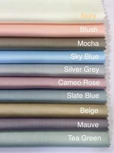 Drap plat en coton biologique 400TC de qualité supérieure, style uni, durable et respirant, anti-boulochage, pour la maison, l'hôtel, l'hôpital - Product Image 4