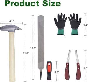 Kit de Herramientas de Herrador de Acero Inoxidable Power Hint, Más Vendido, Resistente, Profesional, para el Cuidado de Caballos, Cortaúñas para Cascos, Instrumentos Veterinarios - Product Image 3