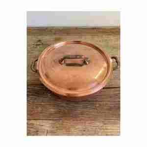 Top vente de haute qualité fabriqué en Inde plat de service thermique Pot de service en cuivre écologique - Product Image 4