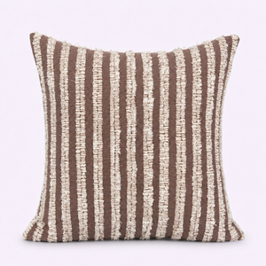 Bohemian-Style Multi Stripe Recycled Sofa <b>Cushion</b> <b>Cover</b> 18x18 Square Minimalist Pillow Protector Woven Technics Home Use - Product Image 1