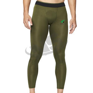 Legging confortable pour homme, vêtements de sport de haute qualité, leggings de course à pied, leggings de fitness, taille élastique réglable, logo personnalisé - Product Image 1