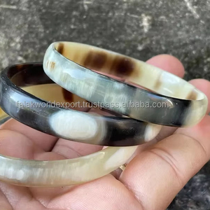 กำไลข้อมือรูปเขาวัวพิเศษทนทานและทันสมัยกำไลเขาควายสำหรับเครื่องประดับแฟชั่นของผู้หญิง - Product Image 4