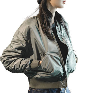 <b>Women's</b> Trendy Winter Bomber Jacket Warm Hooded Zip <b>Coat</b> Long Sleeve Casual Fashionable Outdoor Windproof <b>Lightweight</b> Woven Dyed - Product Image 6