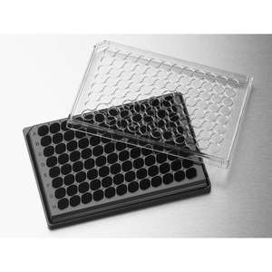 HTS Transwell-96 Analysis Instrument Black TC-Treated <b>Sterile</b> Receiver Plate - Product Image 1