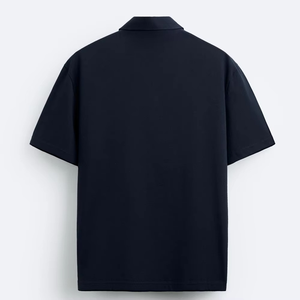 Camiseta Polo Informal de Manga Corta para Hombre, Camiseta de Algodón 100% de Secado Rápido y Transpirable de Color Personalizado, Talla Grande - Product Image 3