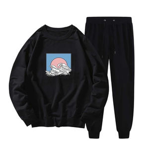 ชุดสูทพิมพ์ลายพัฟ500แกรมเสื้อฮู้ดคอกลมเสื้อวอร์ม420gsm คอกลมเสื้อสเวตเตอร์พิมพ์ลาย - Product Image 1