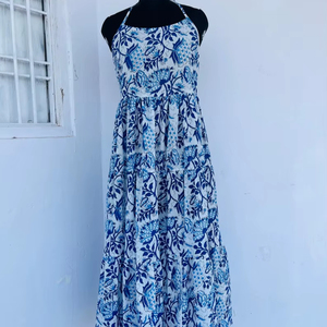 Women's Girls' Printed Pure Cotton Maxi Dress Indian Block Print Casual Summer Evening Party Trendy Wholesale <b>Long</b> Midi Bulk - Product Image 1