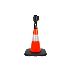 Cono DE TRÁFICO DE PVC 50 cm Pontón de tráfico ponderado reflectante - Product Image 6